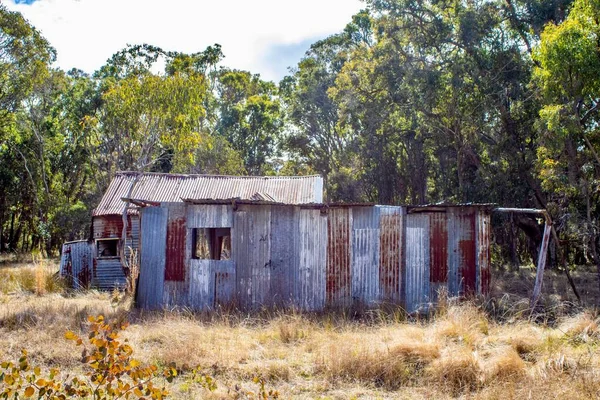 澳大利亚新南威尔士州Emmaville的一个古老的乡村棚屋靠近沼泽地 — 图库照片