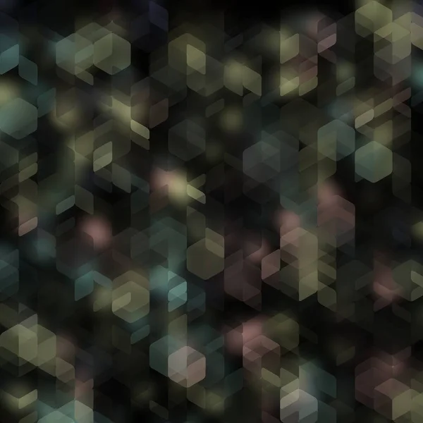 Abstract Decorative Illustration Hexagon Triangular Grid Shape Mosaic Pattern Multicolored — Stock Photo, Image