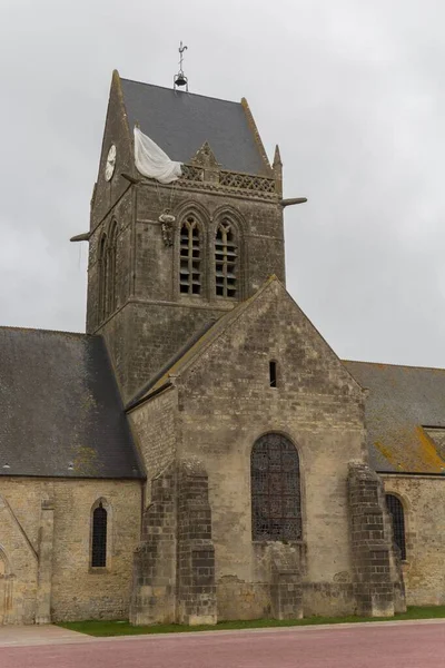 Outdoor View Sainte Mere Eglise Normandy France — Stock Photo, Image
