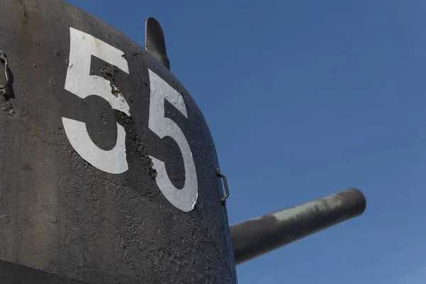 Close Tanque Estacionado Lugar Onde Segunda Guerra Mundial Aconteceu Normandia — Fotografia de Stock