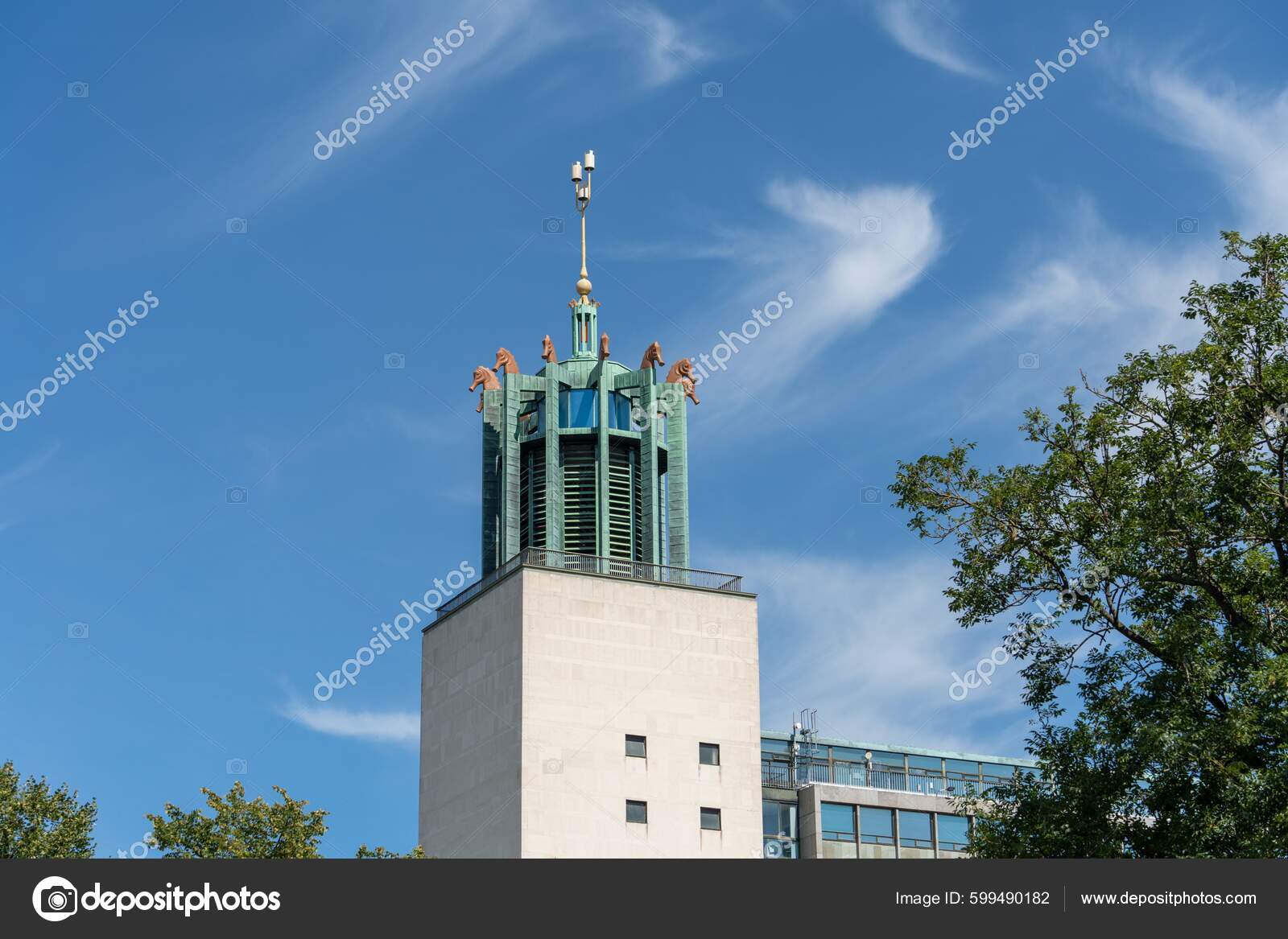 Tower Newcastle Civic Centre Clear Blue Sky Day Newcastle, 46% OFF