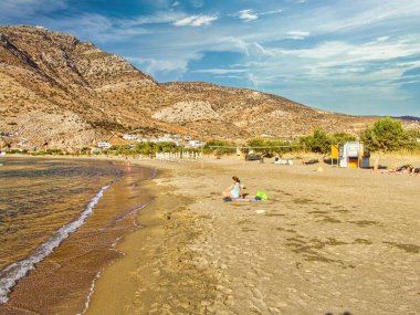 Yunanistan 'ın Sifnos adasındaki ünlü bir köy Kamares