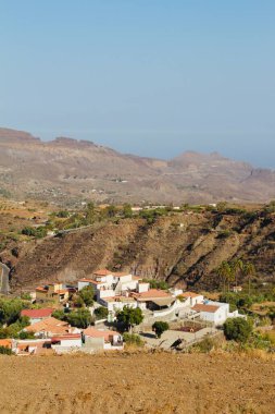 Vadideki yerleşim yerlerinin dikey görüntüsü.