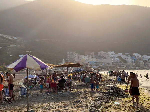 People Enjoying Summer Holiday Beach — Stock Photo, Image