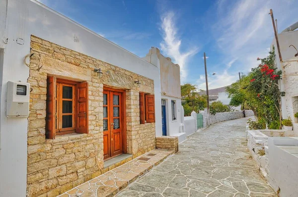 Buildings Traditional Village Chora Cyclades — Stock Photo, Image