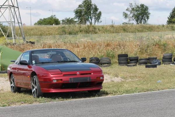 Niestandardowe Osiągi Nissan Silvia S13 Samochód Sportowy — Zdjęcie stockowe