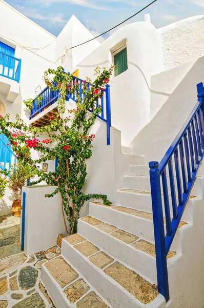 Buildings Traditional Village Chora Cyclades — Stock Photo, Image