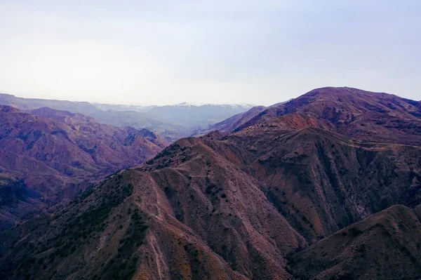Una Vista Aerea Bellissime Montagne Sotto Cielo Blu Armenia — Foto Stock