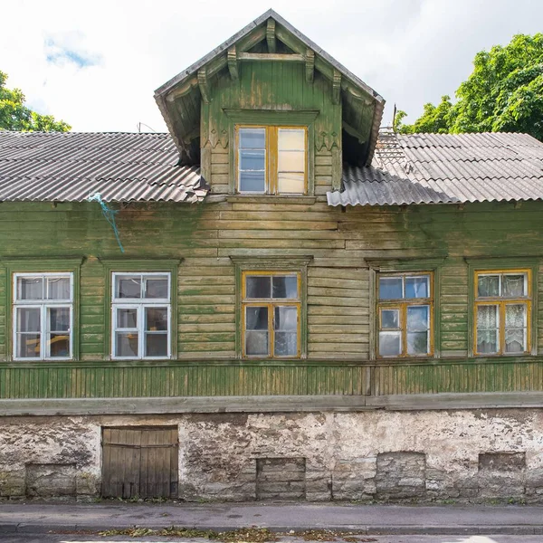 Tallinn Estland Färgglada Trähusen Kalamaja Stadsdelen Typiska Hus — Stockfoto