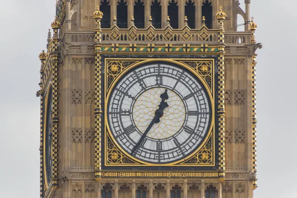 Zegar Big Ben Great Bell Północnym Końcu Pałacu Westminsterskiego Londynie — Zdjęcie stockowe