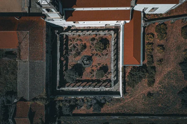 Αεροφωτογραφία Της Μονής Mosteiro Santo Andre Rendufe Στο Amares Της — Φωτογραφία Αρχείου