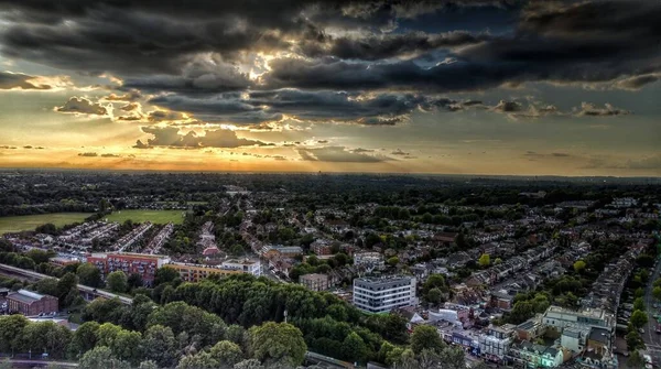 Una Vista Drones Edificios Modernos Londres Inglaterra Reino Unido —  Fotos de Stock