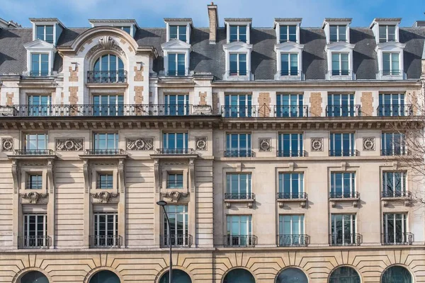 Paris Beautiful Building Avenue Opera Luxury Area Center — Zdjęcie stockowe