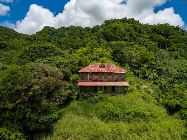 Grande Maison Abandonnée Dans Nord Est Tobago Ancienne Maison Propriétaire — Photo