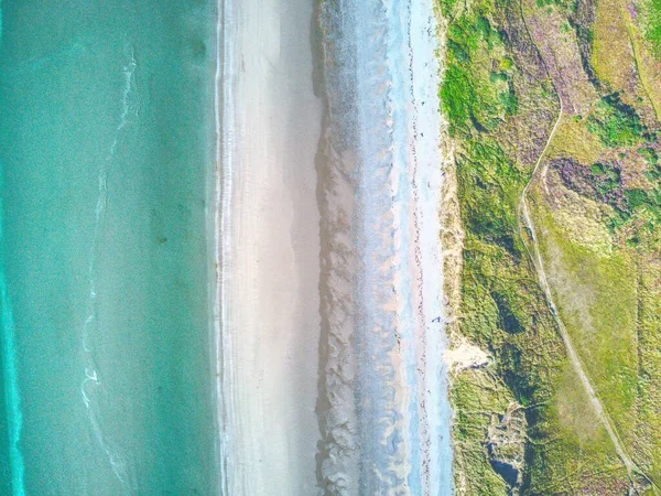 Pohled Pobřeží Irského Moře Murlough Pláž Přírodní Rezervace County Irsko — Stock fotografie