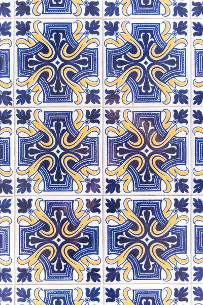 Azulejos Portugal Detail Typical House Colorful Background — Zdjęcie stockowe