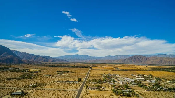Piękny Krajobraz Pustynnej Wioski Borrego Springs San Diego County Jasny — Zdjęcie stockowe