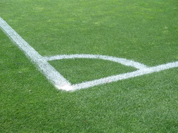 Corner Football Pitch — Stock Photo, Image