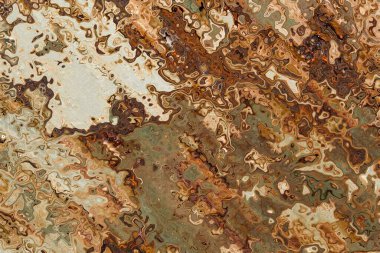 Soyut arkaplan illüstrasyonuna bir göz atın, modern hipster fraktal alev grafiği. Renkli sürreal poster, afiş