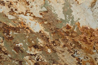 Soyut arkaplan illüstrasyonuna bir göz atın, modern hipster fraktal alev grafiği. Renkli sürreal poster, afiş