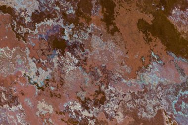 Soyut arkaplan illüstrasyonuna bir göz atın, modern hipster fraktal alev grafiği. Renkli sürreal poster, afiş