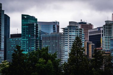 Vancouver şehir merkezi binalar ve gökdelenler