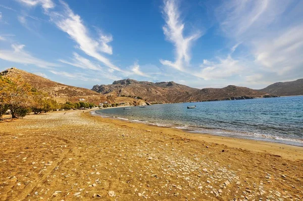 Krásný Výhled Pláž Koutalas Ostrově Serifos Řecko — Stock fotografie