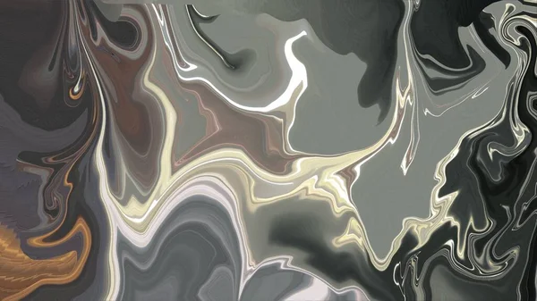 An illustration of abstract mixed liquid colors in different grey shades
