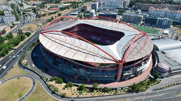 Veduta Aerea Dello Stadio Benfica Sede Della Benfica Squadra Calcio — Foto Stock