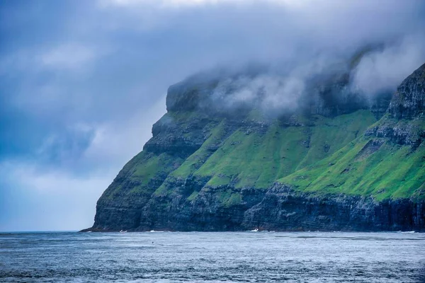 Beau Paysage Sous Paysage Nuageux Avec Océan Atlantique Dans Les — Photo