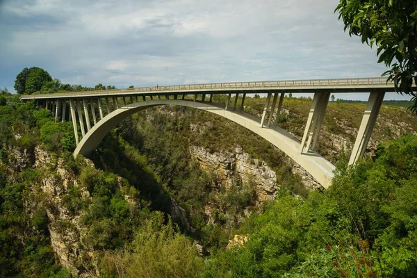 Μια Πλήρης Άποψη Της Γέφυρας Bloukrans Στη Νότια Αφρική — Φωτογραφία Αρχείου