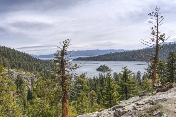 Beautiful Shot Lake Tahoe Stormy Clouds — Stock Photo, Image