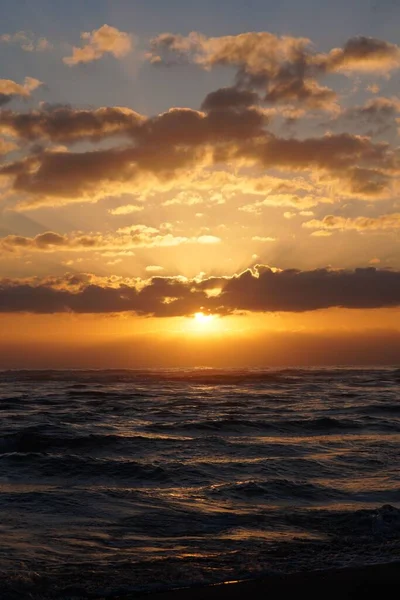 Belo Pôr Sol Mar Adriático — Fotografia de Stock