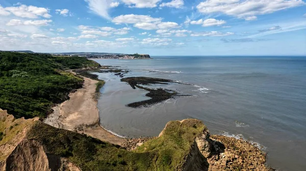 Una Vista Aérea Cornelian Bay Rodeada Árboles Crecimiento Hacia Scarborough — Foto de Stock