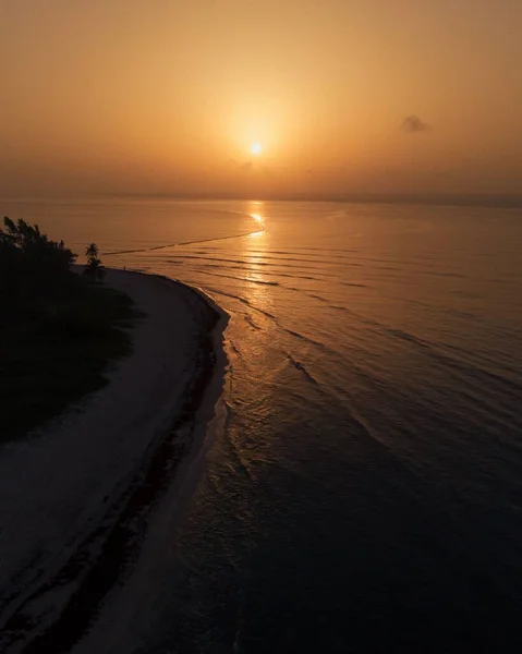 Vertical Shot Beautiful Sea Sunrise Mexico — Stock Photo, Image
