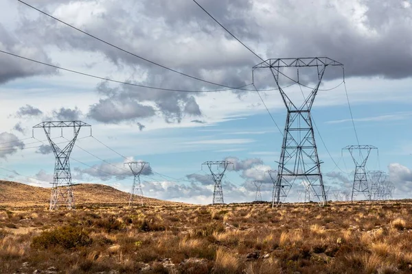 Tongariro Nemzeti Parkban Zéland Északi Szigetén Rangipo Sivatagon Keresztül Vezetékes — Stock Fotó