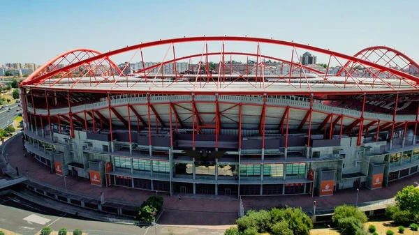 Letecký Pohled Stadion Benfica Domov Benfica Fotbalový Klub — Stock fotografie