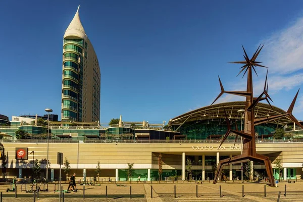 포르투갈 Lisbon October 2021 Oriente View Main Entrance Big Shopping — 스톡 사진