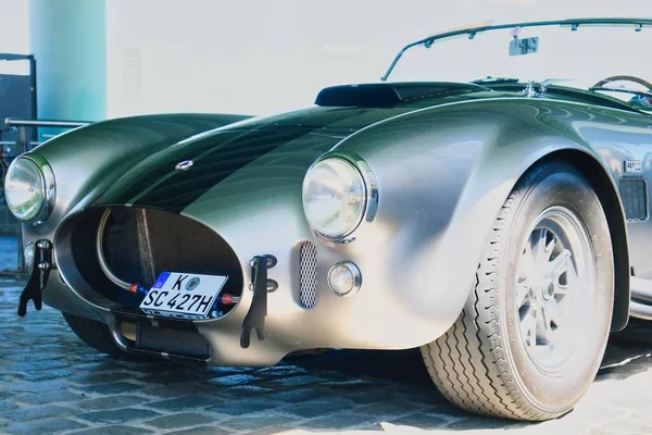 Shelby Cobra 427 Från Sextiotalet Vintagemässan Köln Närbild Från Sidan — Stockfoto