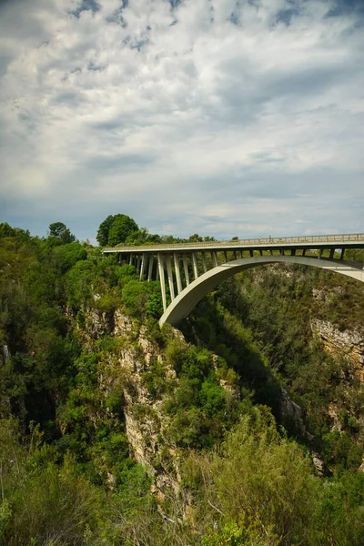 Een Verticaal Shot Van Een Deel Van Bloukrans Bridge Zuid — Stockfoto
