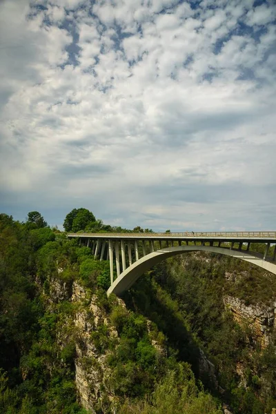 Eine Vertikale Nahaufnahme Eines Teils Der Bloukrans Bridge Südafrika — Stockfoto