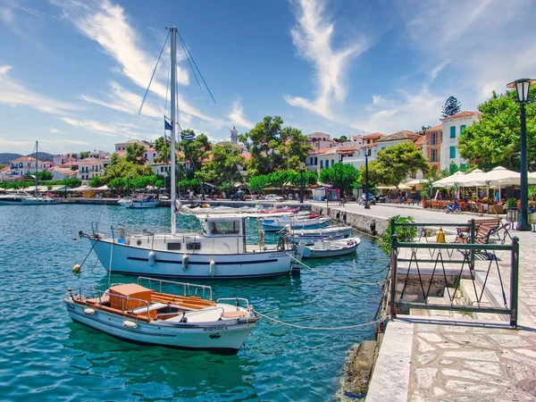 Eine Straßenansicht Der Stadt Skopelos Auf Der Wunderschönen Insel Der — Stockfoto