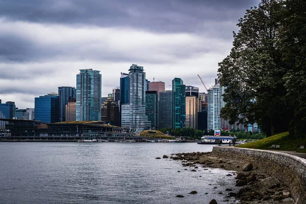 Vancouver Şehir Merkezi Binalar Gökdelenler — Stok fotoğraf