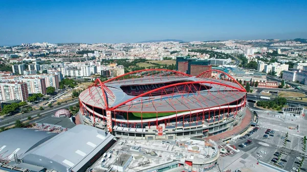 Veduta Aerea Dello Stadio Benfica Sede Della Benfica Squadra Calcio — Foto Stock