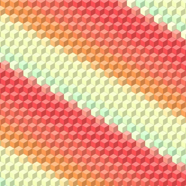 Ilustración Colorido Cubo Isométrico Con Fondo Pantalla Abstracto Multicolor Patrón — Foto de Stock