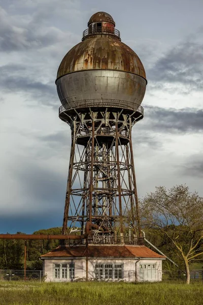 Una Antigua Torre Agua Una Antigua Industria Minera Superficie — Foto de Stock