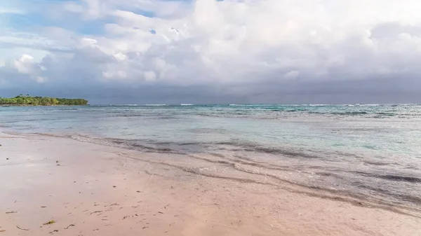 Panorama Der Lagune Und Des Korallenriffs Hintergrund Guadeloupe — Stockfoto
