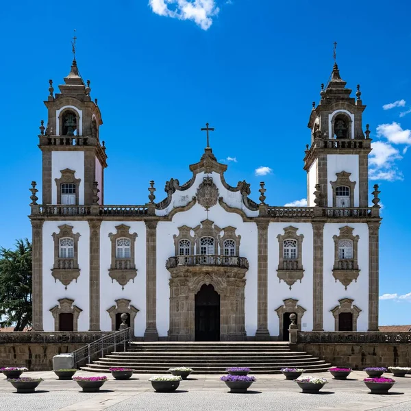 Viseu Πόλη Στην Πορτογαλία Όμορφη Εκκλησία Στο Κέντρο — Φωτογραφία Αρχείου