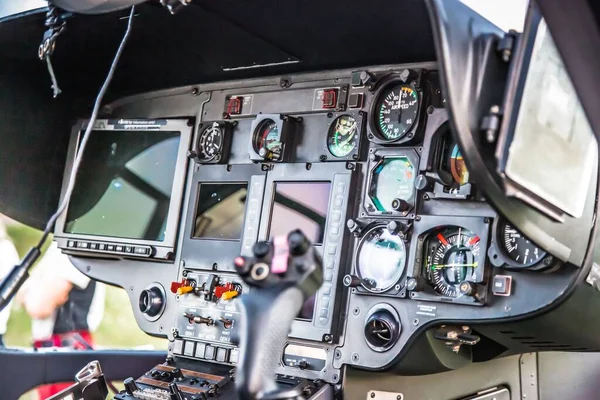 Beau Cliché Cockpit Hélicoptère — Photo