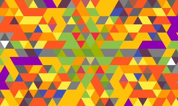 Ein Nahtloses Dreieckiges Buntes Muster Als Tapete — Stockfoto